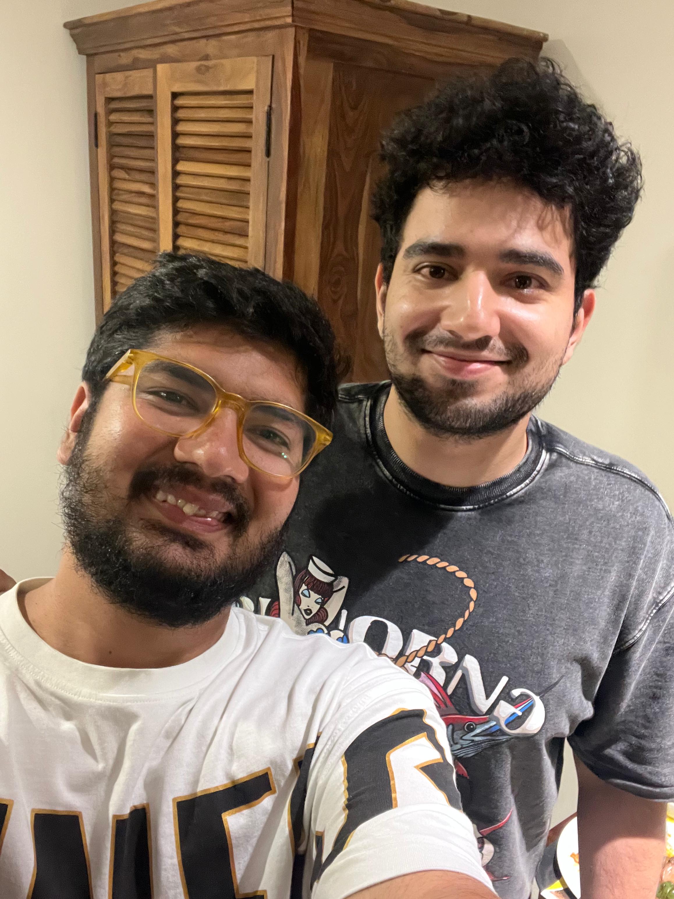 Jagrat Thirwani with Samay Raina